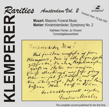Klemperer talks about Mahler (Interview with Peter Heyworth)
